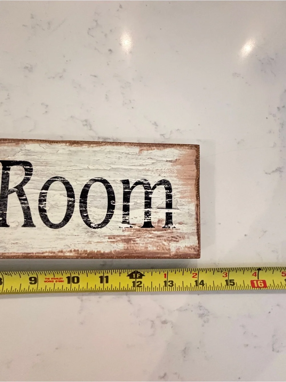 World Market Powder Room Wood Wall Art Wall Sign Decor